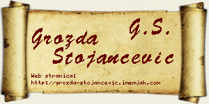 Grozda Stojančević vizit kartica
